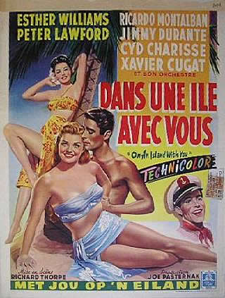 ON AN ISLAND WITH YOU Belgium window card